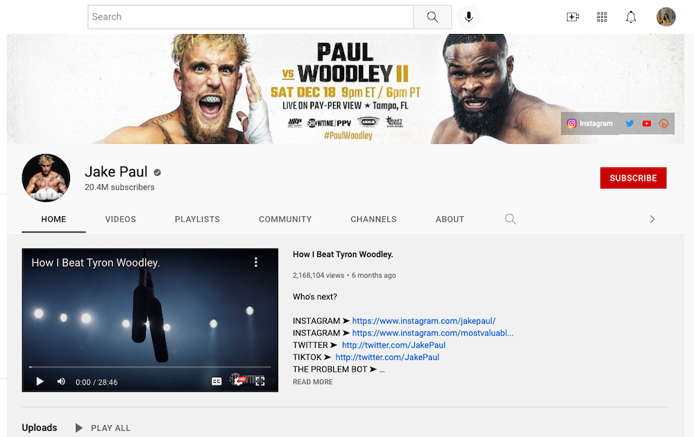 jake paul youtuber