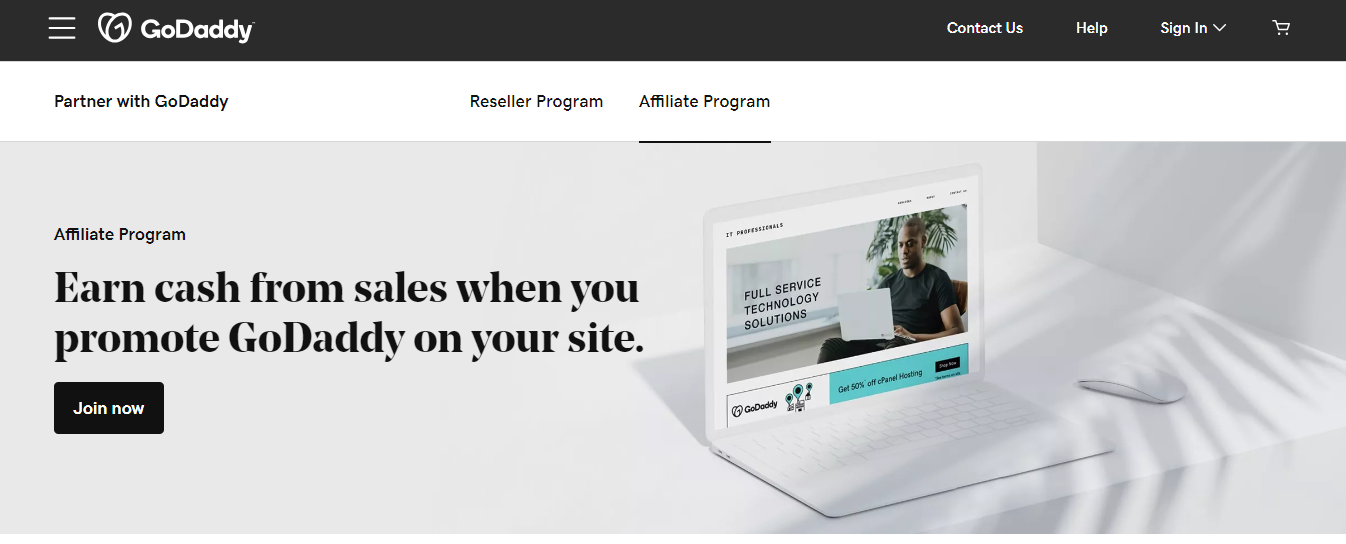 godaddy affiliate program