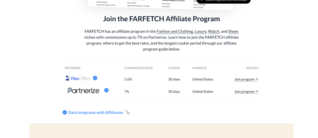 Farfetch Affiliate Program