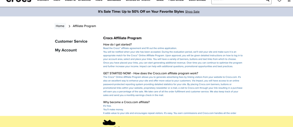 Crocs Affiliate Program