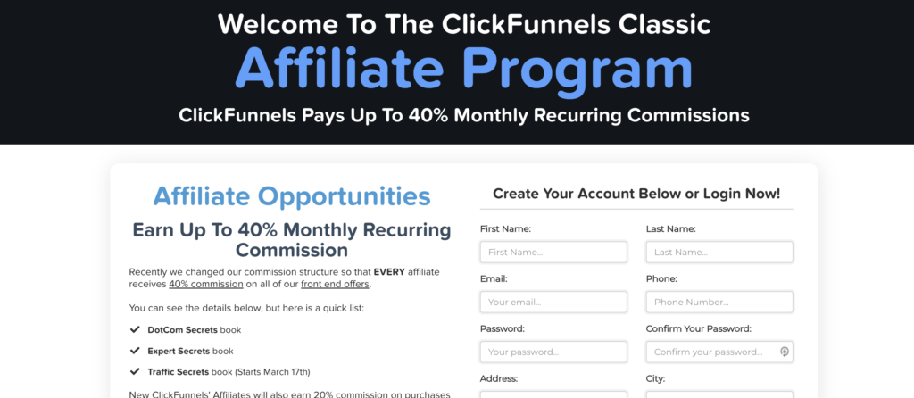 ClickFunnels Affiliate Program