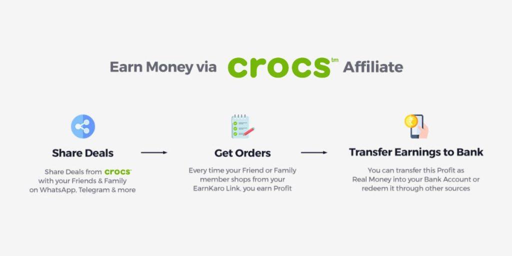 earn money with crocs